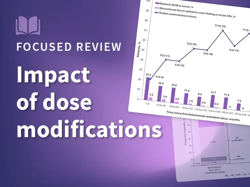 The impact of dose modifications on safety and efficacy with belantamab mafodotin